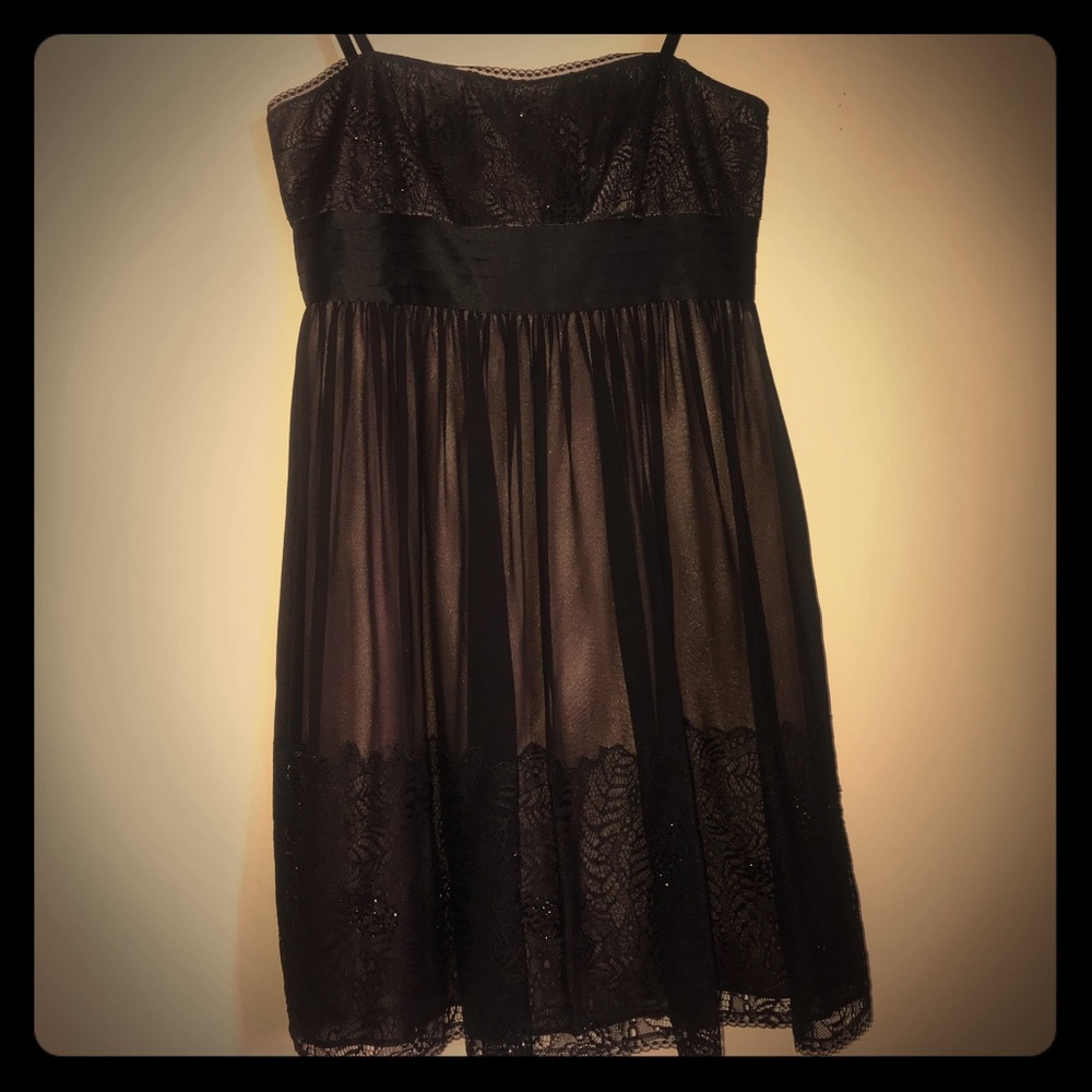 Black and Pink/cream BCBGMaxazria dress (NWOT)